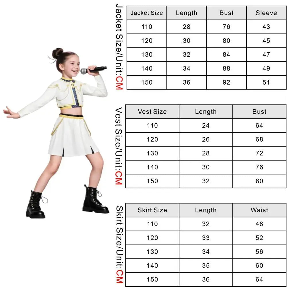 Anime Film Zoey Cosplay Costume Set Girl K-Pop Idol Group Roleplay Clothing Halloween Carnival Stage Performance Clothes Outfits