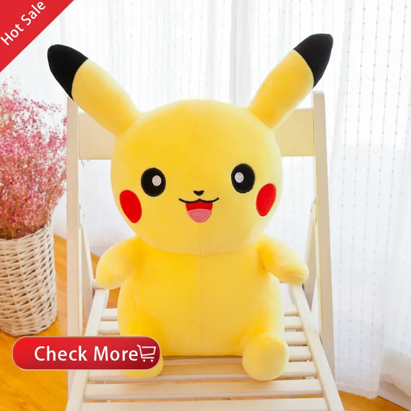 25cm Pokemon Pikachu Plush Toys Kawaii Japan Anime Elf Plush Doll Soft Stuffed Cartoon Pikachu Doll Birthday Gift For Kids Girls