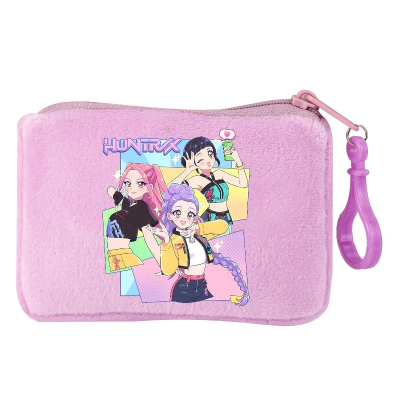 KPop Demon Hunters Party Favors Coin Purse Boy Cartoon Small Wallet Portable Cute Change Storage Bag Women Girl Birthday Gift