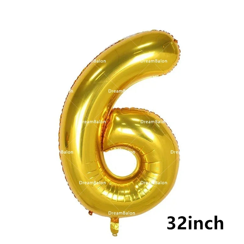 Blippiing Foil Balloon Happy Birthday Banner Decoration Party Supplies Backdrop Cake Toppers Disposable Tableware Latex Ballons