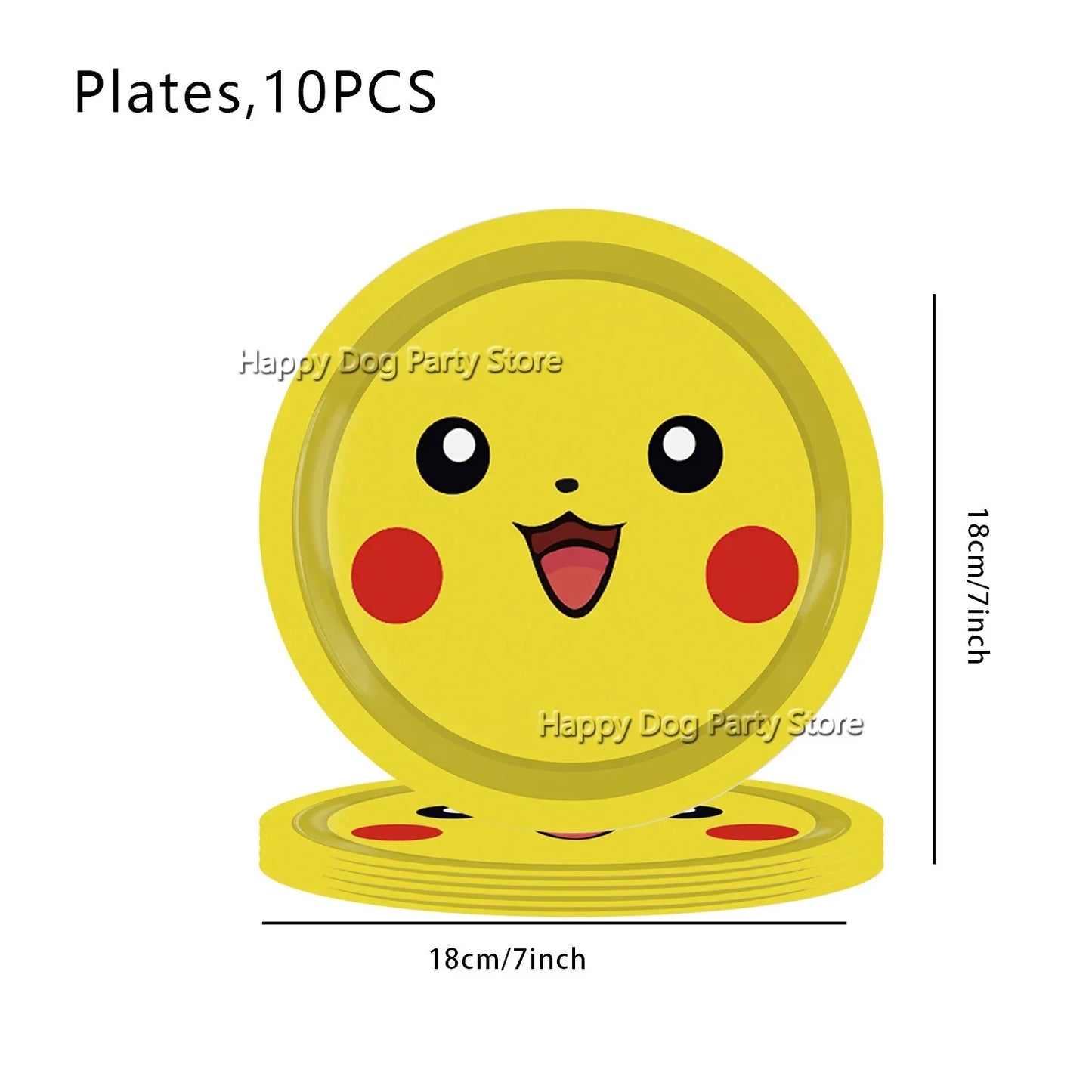 Pokemon Birthday Party Decoration New Yellow Pikachu Balloons For Kids Event Supplies Tableware Banner Backdrop Tablecloth Decor