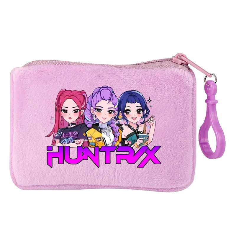 KPop Demon Hunters Party Favors Coin Purse Boy Cartoon Small Wallet Portable Cute Change Storage Bag Women Girl Birthday Gift