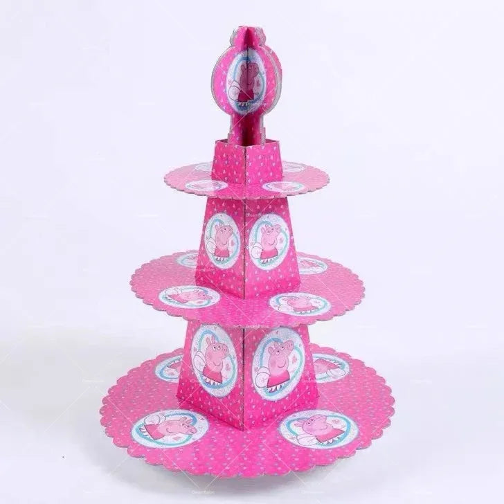 Peppa Pig Balloons Family Pink George Rebecca Susy Ballons Happy Birthday Banner Party Decoration Kids Cake Topper Tableware Toy