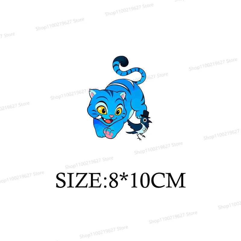 Kpop Demon Hunters Cartoon Patches for Clothes Vynil Heat Transfer Thermal Stickers DIY Kids T shirt Iron on for Women Appliqued