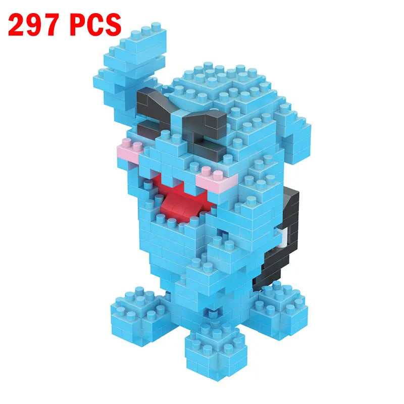 Pokemon Small Building Pokemon Nanoblock Cartoon Pikachu Animal Model Education Game Graphics Pokemon Toys For Kids Birthday