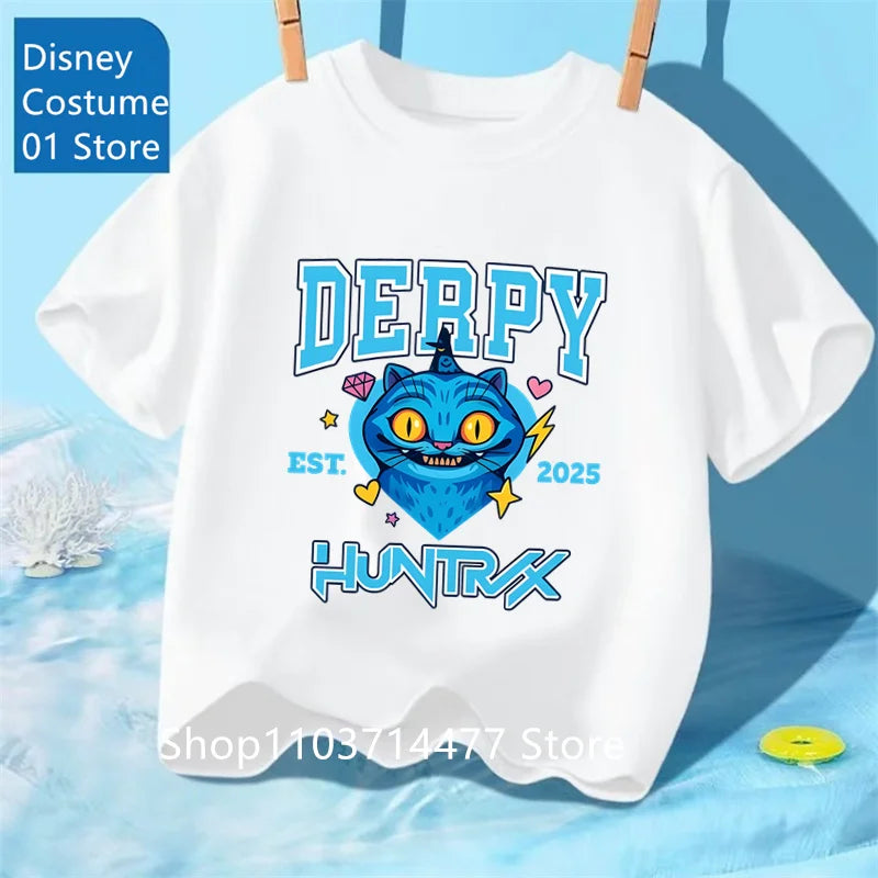 Children's Clothing KPop Demon Hunters Fans Gifts Kids Clothes Fashion Casual Tops 2025 Hot Movie Soft Baby Girls T Shirt