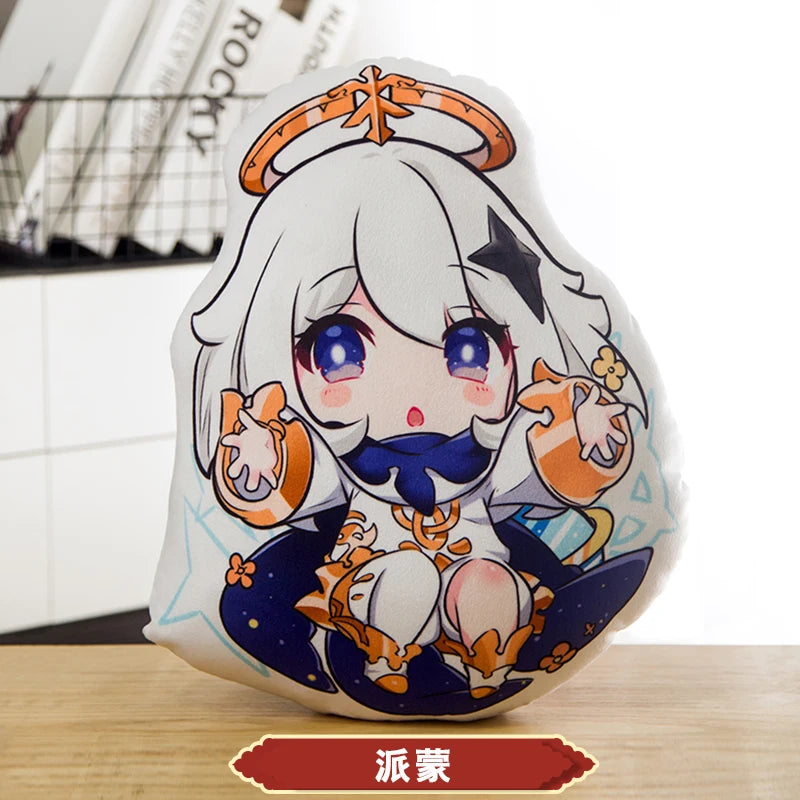 45cm Genshin Impact Plush Doll Toy Zhong Li Xiao Hu TaoTartaglia Venti Kaeya Soft Stuffed Pillow Kids Christmas Plushies Gifts