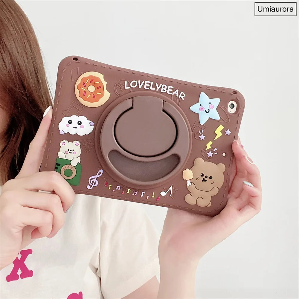 Cartoon Kids Cases For Huawei Matepad Pro 11 10.8 10.4 T10 T10S Mediapad T5 M5 Lite 8.0 10 10.1 Tablet Silicon Cover Stand Funda