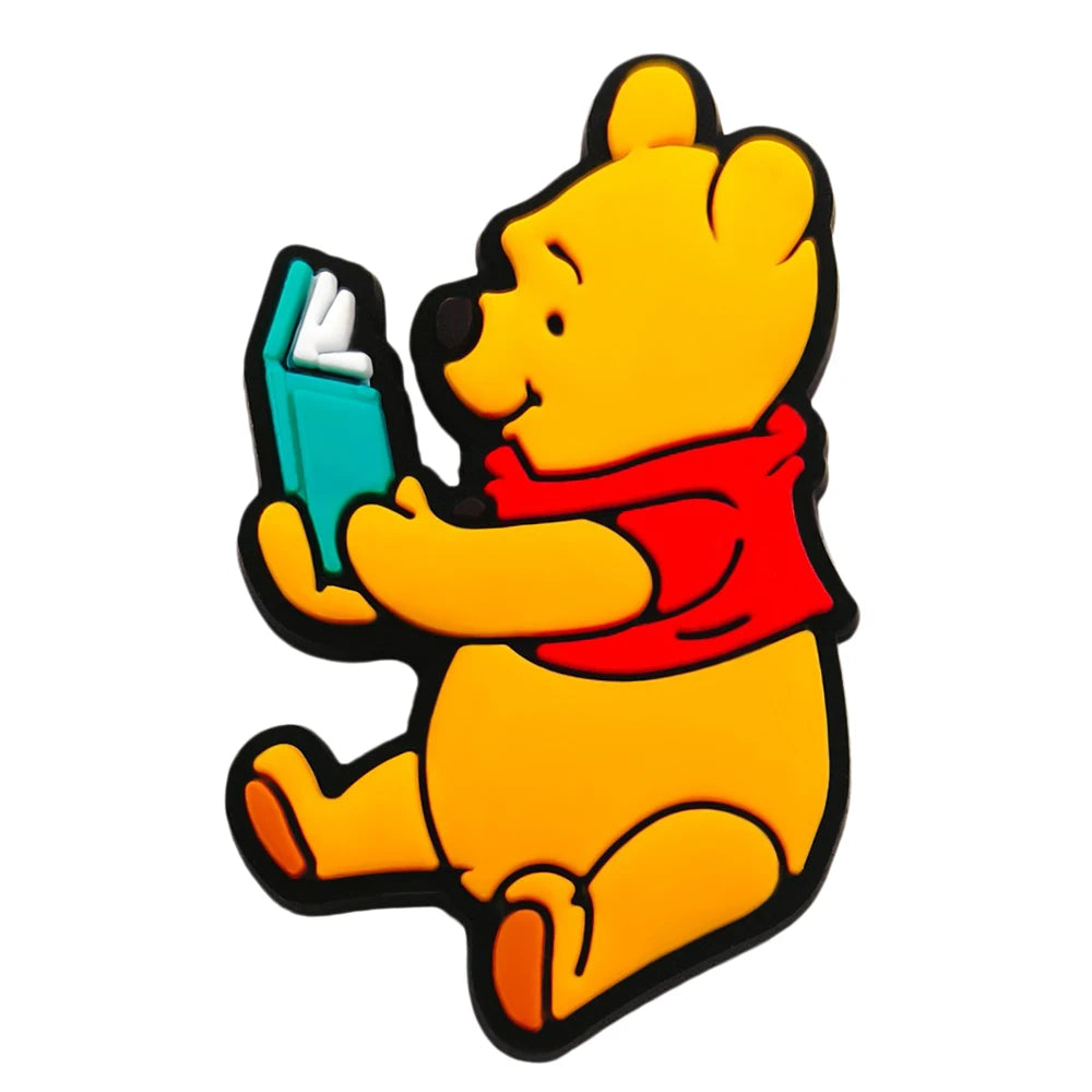 Cartoon MINISO 1PCS Popular Characters Disney Mouse DIY Stitch Funny Bear Shoe Charms Decorate Kids Accessories Boys Party Gifts