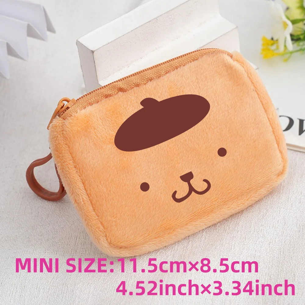 Cinnamoroll Badtz Maru Kuromi Plush Coin Purse Key Case Bag Kids Portable Mini Storage Bag Cute Gifts For Kids Clutch