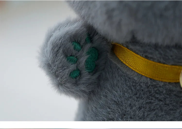 18cm Black and White Grey and PinkCat Plush Toy Grab Stuffed Animal Patung Dolls Children's Toys Gifts Gift Toys for Kids Girl