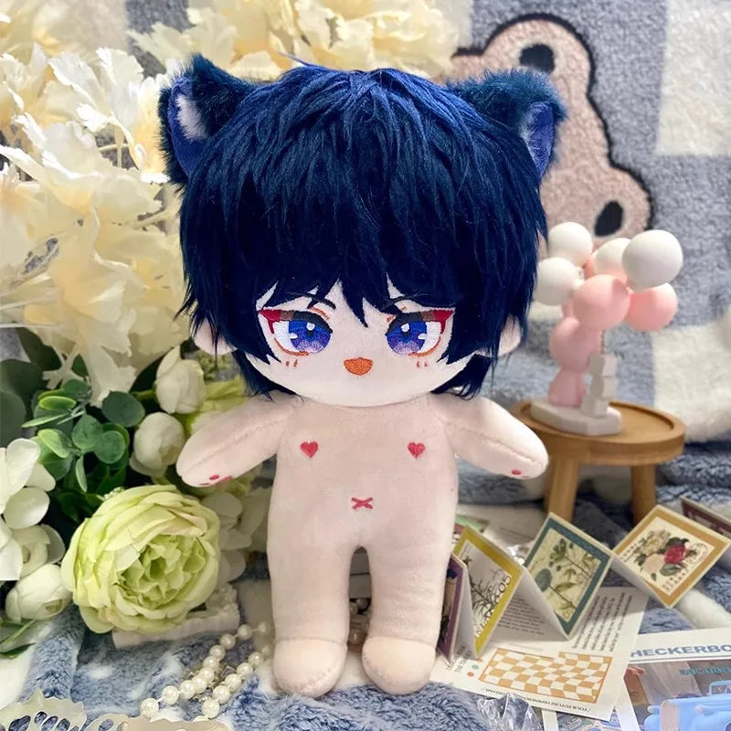 Anime Genshin Impact Plush Wanderer Kinich Scaramouche Xiao Venti Cotton changing doll Stuffed Animals Kids toy gifts Clothing