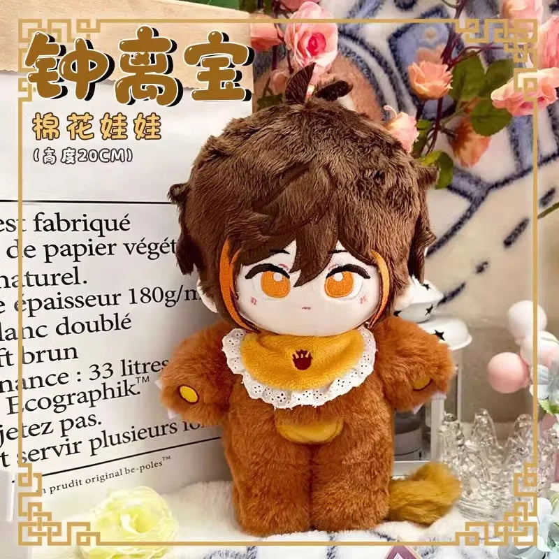 Anime Genshin Impact Plush Wanderer Kinich Scaramouche Xiao Venti Cotton changing doll Stuffed Animals Kids toy gifts Clothing