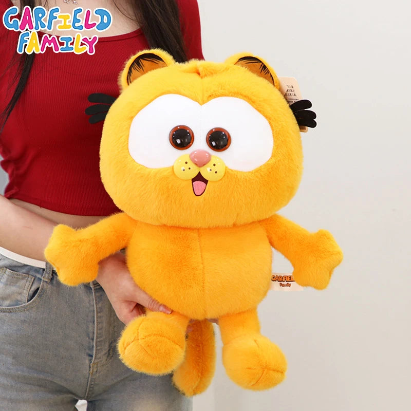 Original Garfield Cat Anime Plush Toys Cute Garfield Family Odie Stuffed Anime Plushies Kawaii Cartoon Peluche Dolls Gifts Kids