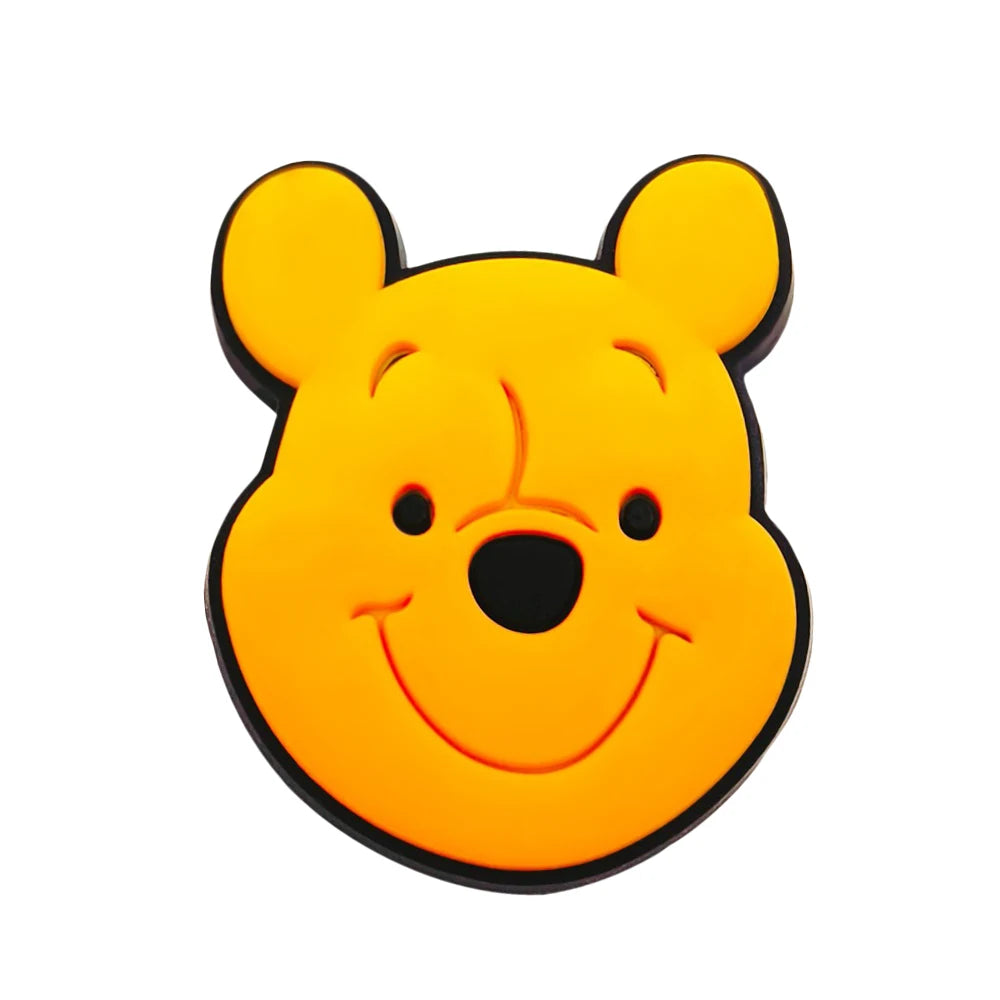 Cartoon MINISO 1PCS Popular Characters Disney Mouse DIY Stitch Funny Bear Shoe Charms Decorate Kids Accessories Boys Party Gifts