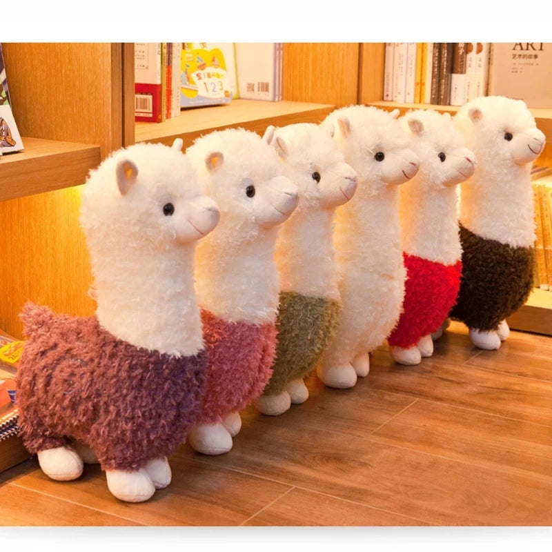 25cm Lovely Small Alpaca Plush Toy Stuffed Animal 5 Colors New Soft Sheep Doll Home Decor Kids Girl Birthday Christmas Gift