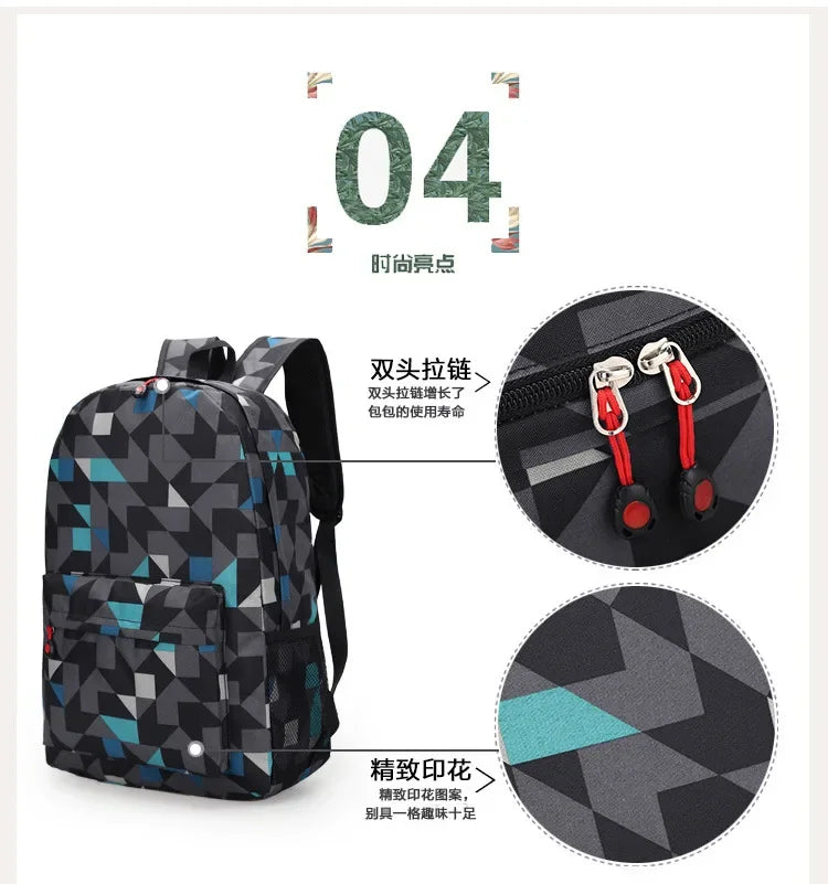 Cute Animal Capybara Print Black Backpack Teenager Student Schoolbag Boys Girls Gift