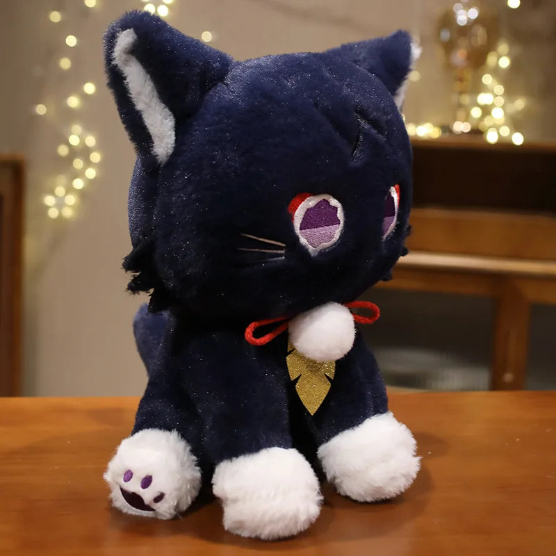 Cute Anime Genshin Impact Scaramouche Cat Cute Plush Doll Wanderer Pet Cosplay Stuffed Pillow Toy Birthday Gift
