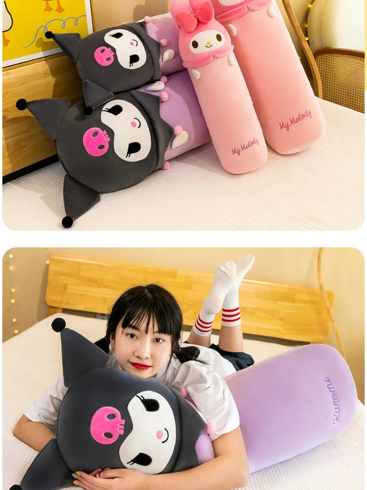 100cm Sanrio My Melody Kulomi Long Pillow Plush Toys Kawaii Soft Comfortable Cushion Japanese Cartoon Kids Girls Sleeping Gifts