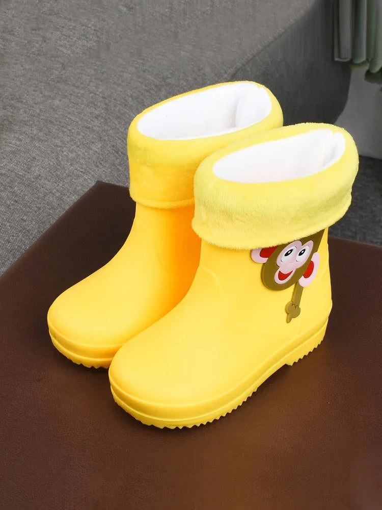 Unicorn Rain Boots Kids Boy Girls Rubber Boots New Cartoon Snow Boots For Children Waterproof Shoes Non-slip Baby Water Shoes