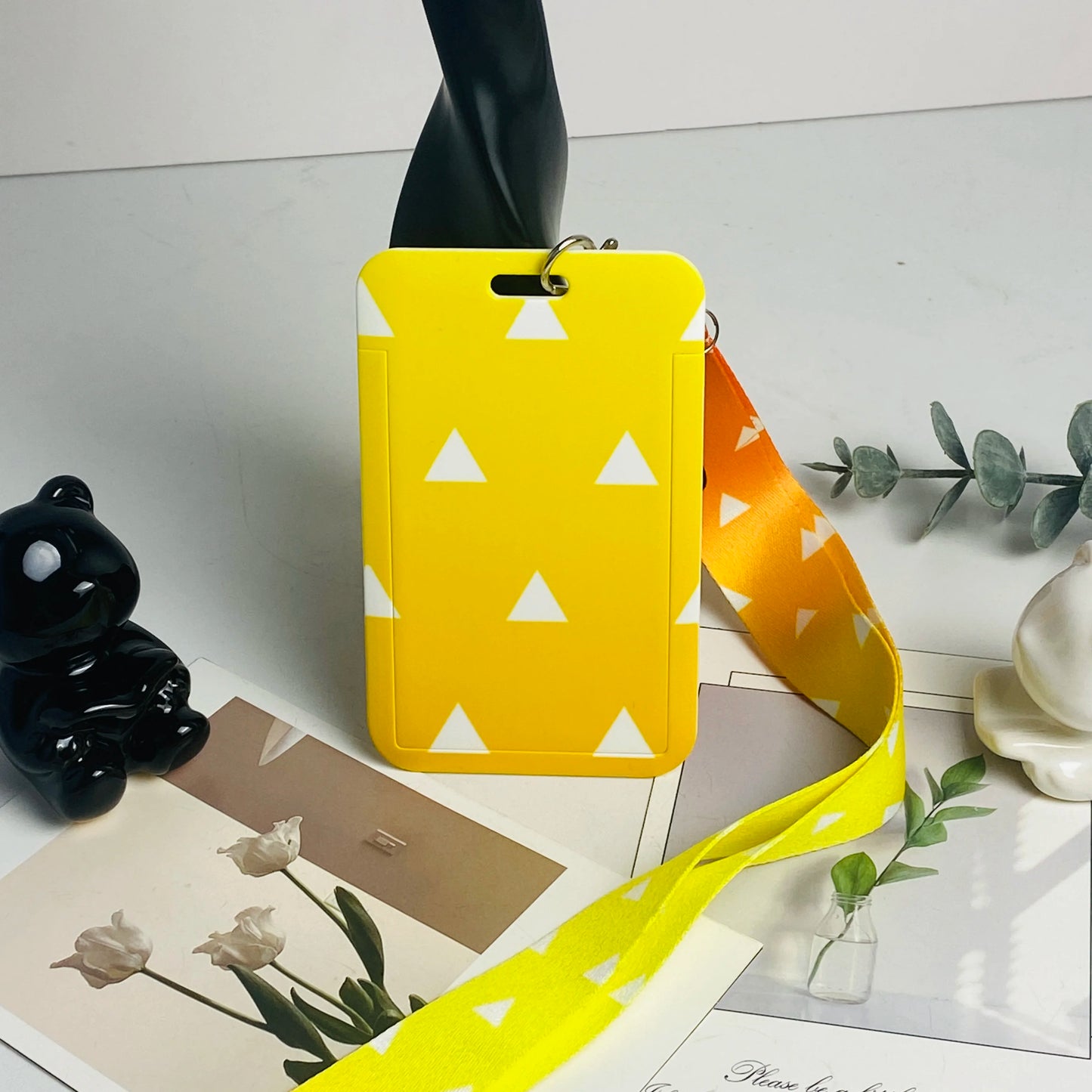 Anime Card Holder Neck Strap Lanyard Keychain ID Bus Credit Card Pass Hang Rope Lariat Keyrings Lanyard Accessories