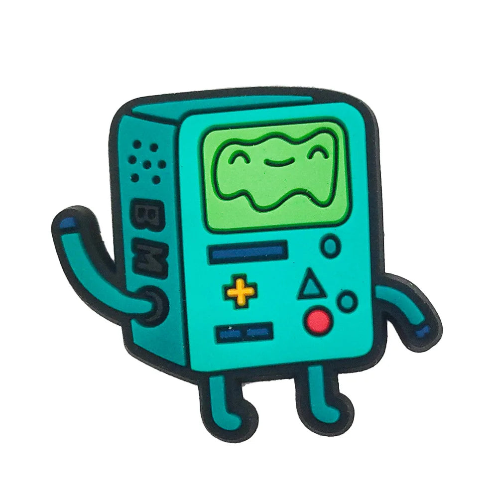 New 1pcs Adventure Cartoon Characters Shoe Charms DIY Clogs Shoe Accessories Fit Pins Decorate Buckle Kids Girls Birthday Gifts