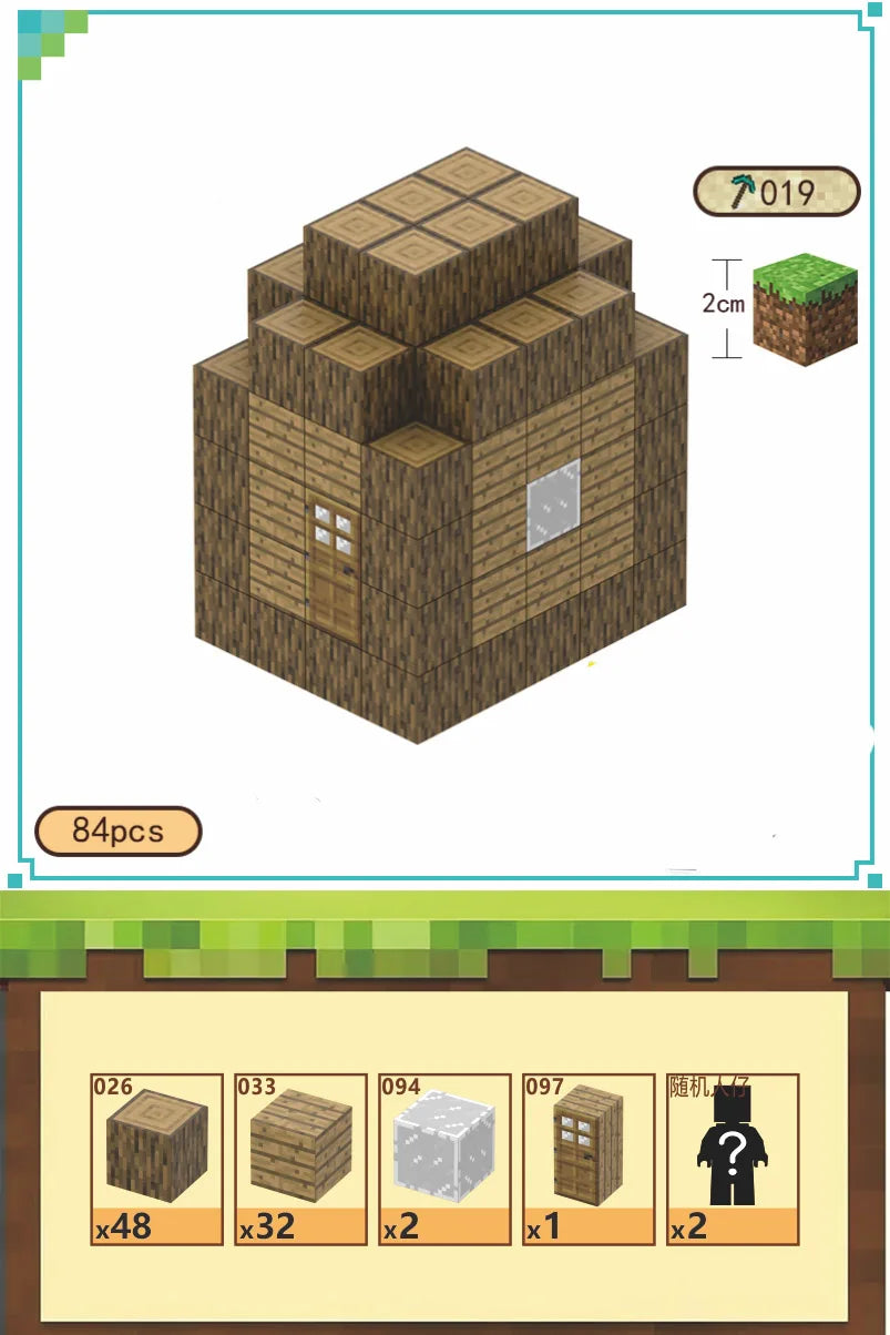 Magnetic Building Blocks Mine Cube Magnet World Set for Boy Girl Kid Age 3+ DIY Model Children Stem Montessori Sensory Toy