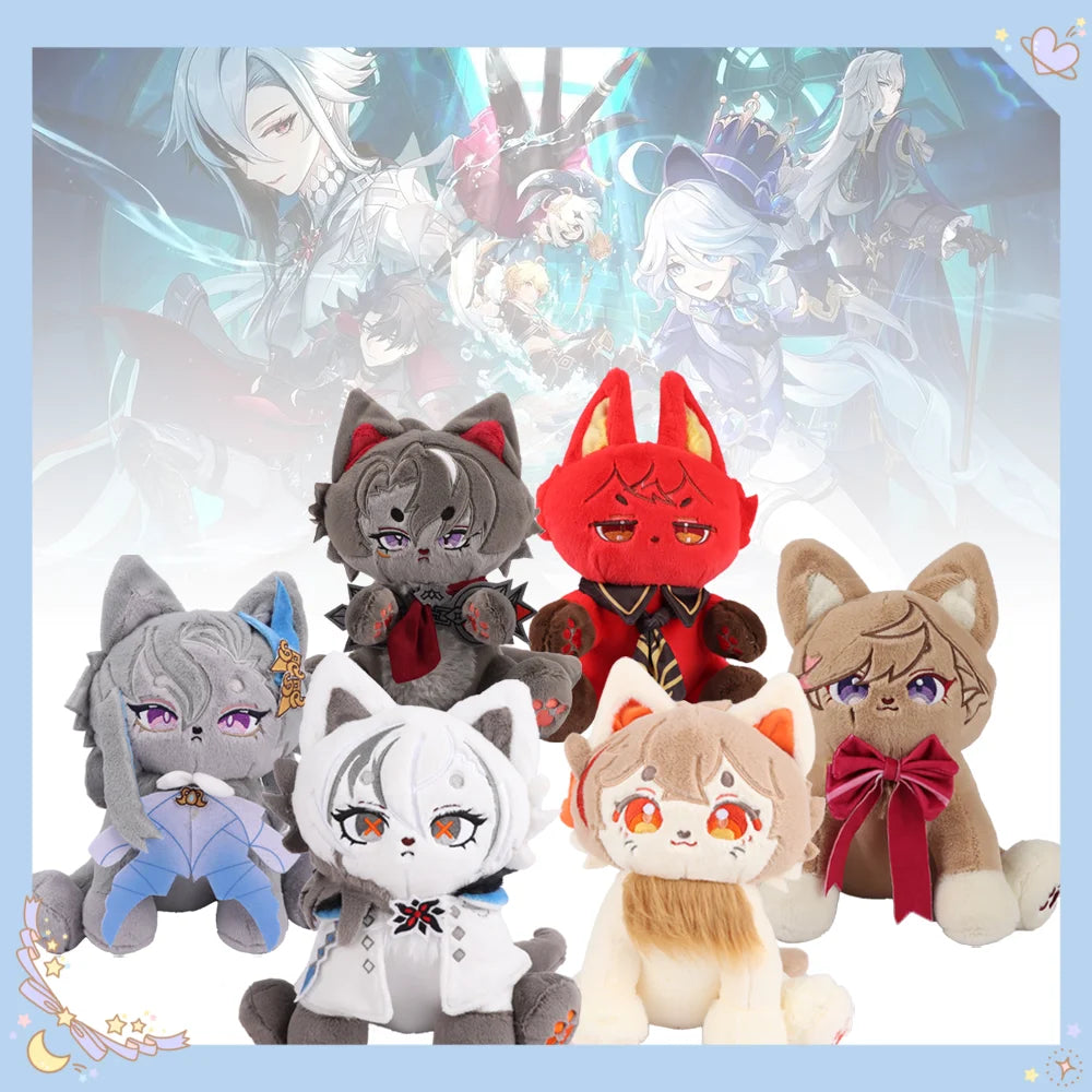Genshin Impact Plush Toys Around Game Characters Neuvillette Meow Plush Exquisite Stuffed Toy Kids' Doll Halloween Creative Gift