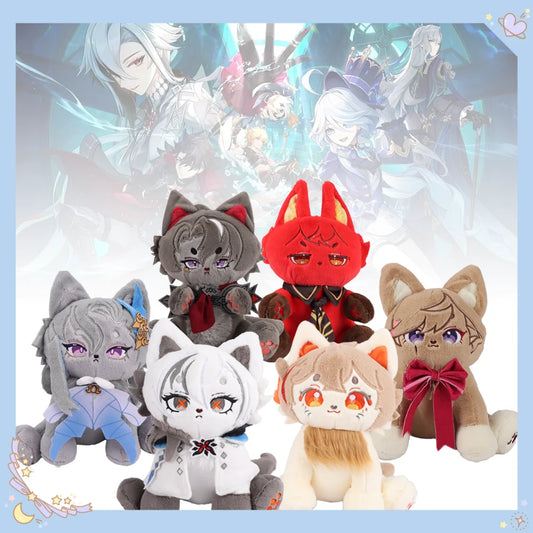 Genshin Impact Plush Toys Around Game Characters Neuvillette Meow Plush Exquisite Stuffed Toy Kids' Doll Halloween Creative Gift