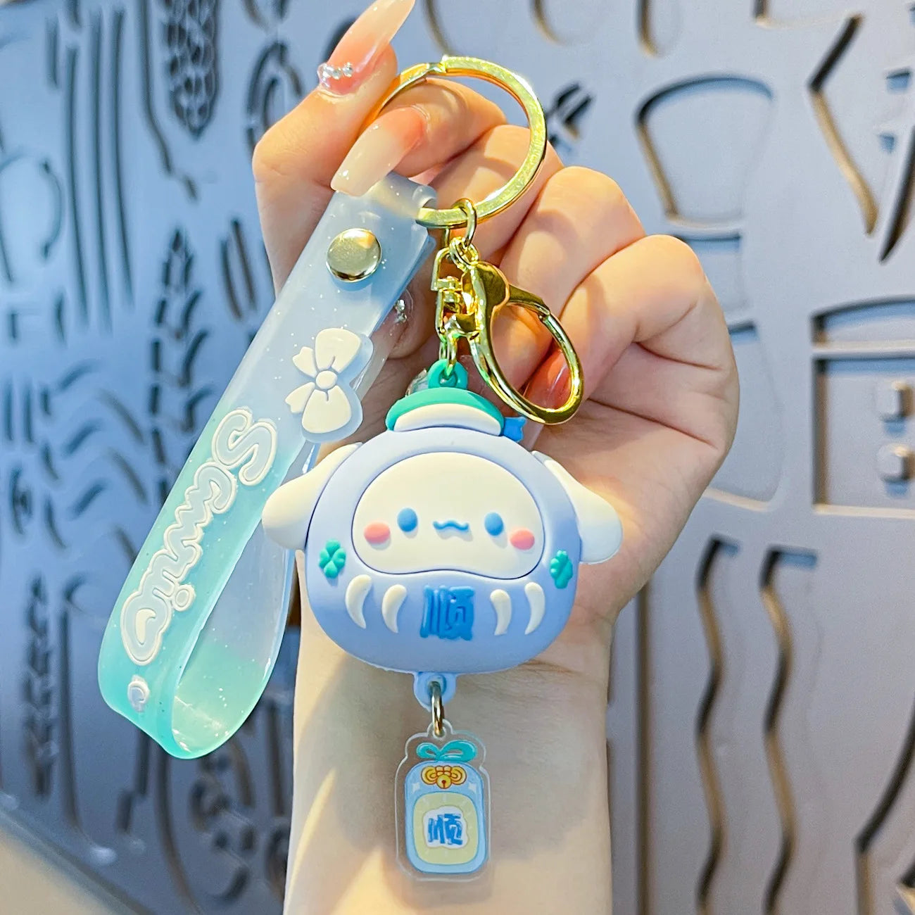 Sanrio Cinnamoroll Kuromi Anime Kawaii Ins Key Chain Pendant Cute Cartoon My Melody Bag Hanging Decoration Toys for Kids