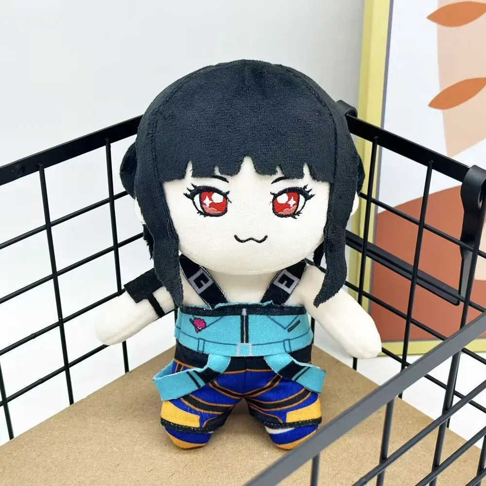 KPOP Huntrix Zoey Plush Dolls 20cm Fans Cartoon Stuffed Demon Hunter Zoey Plushies Toys Kids Christmas Party Birthday Gifts Doll