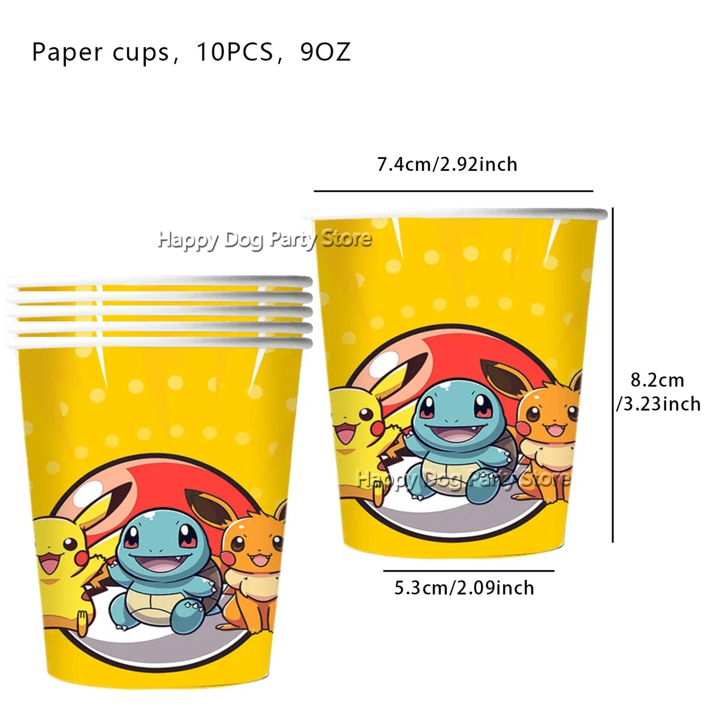 Pokemon Birthday Party Decoration New Yellow Pikachu Balloons For Kids Event Supplies Tableware Banner Backdrop Tablecloth Decor