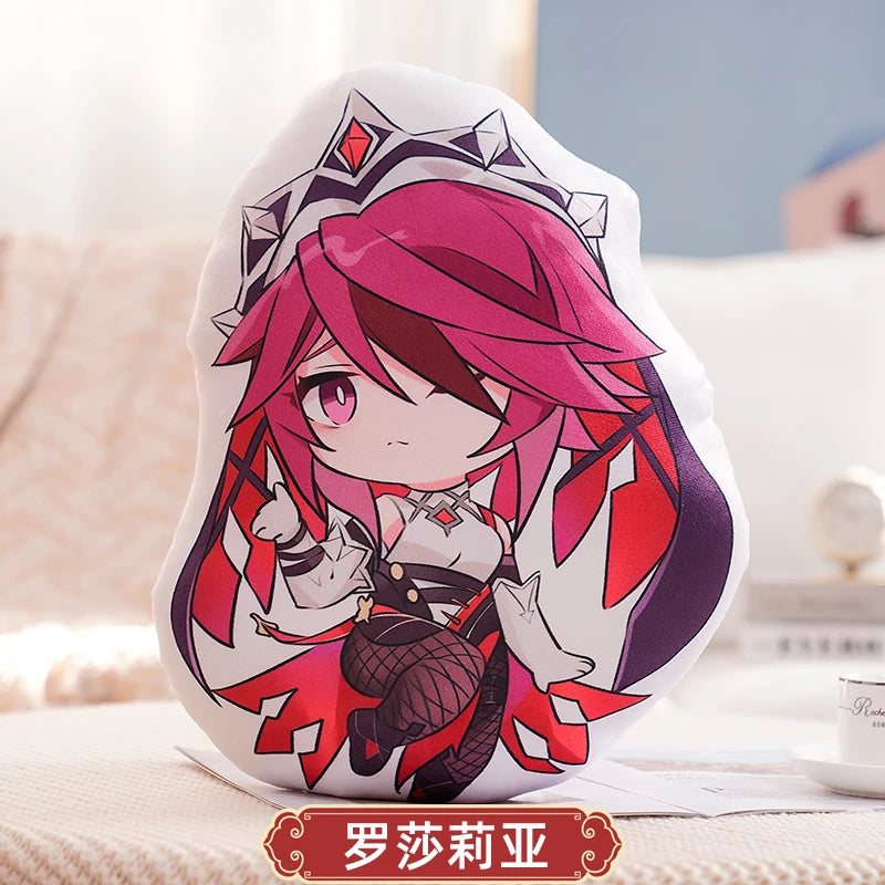 45cm Genshin Impact Plush Doll Toy Zhong Li Xiao Hu TaoTartaglia Venti Kaeya Soft Stuffed Pillow Kids Christmas Plushies Gifts