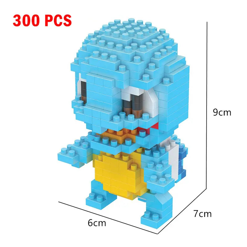 Pokemon Small Building Pokemon Nanoblock Cartoon Pikachu Animal Model Education Game Graphics Pokemon Toys For Kids Birthday
