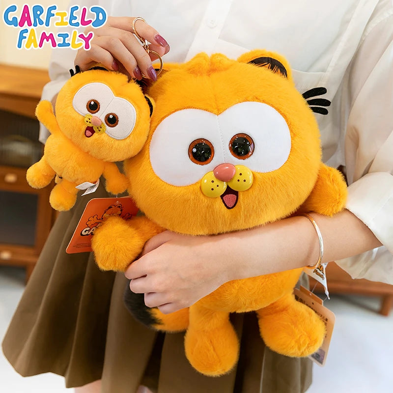Original Garfield Cat Anime Plush Toys Cute Garfield Family Odie Stuffed Anime Plushies Kawaii Cartoon Peluche Dolls Gifts Kids