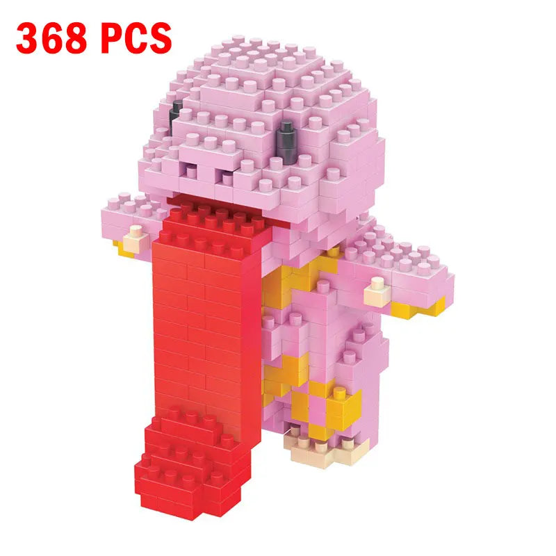 Pokemon Small Building Pokemon Nanoblock Cartoon Pikachu Animal Model Education Game Graphics Pokemon Toys For Kids Birthday