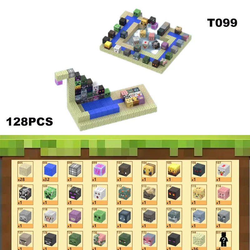 Magnetic Building Blocks Mine Cube Magnet World Set for Boy Girl Kid Age 3+ DIY Model Children Stem Montessori Sensory Toy