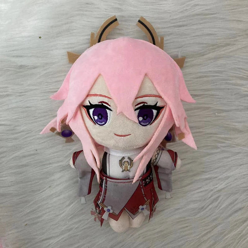 20cm Genshin Impact Plush Pendant Doll Toy Zhong Li Xiao Hu Tao Klee Paimon Soft Stuffed Pillow Kids Christmas Plushies Gifts