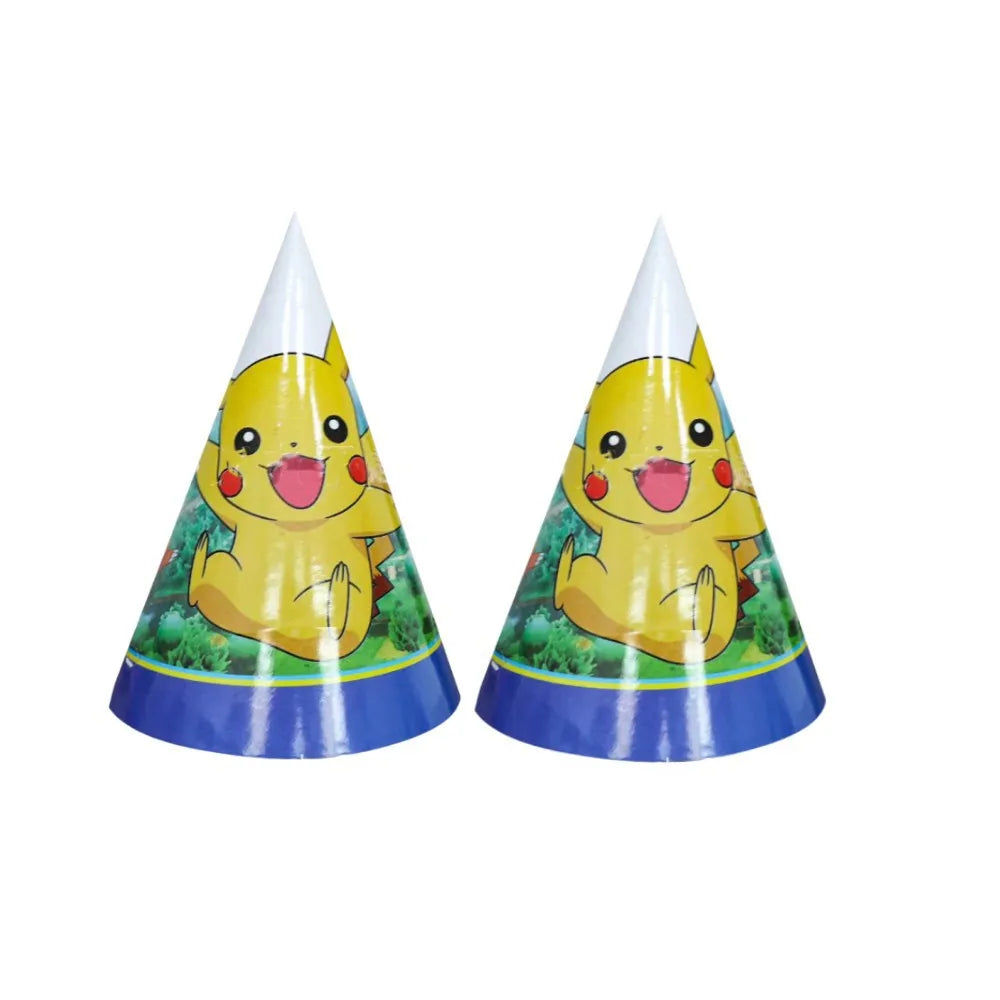 Pokemon Party Theme Disposable Tableware Banner Decor Pikachu Cup Plate Napkin Tablecloth Kids Toy Baby Shower Party Supplies ﻿