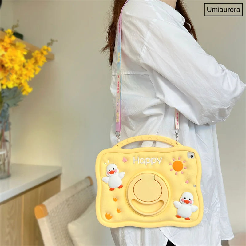 Cartoon Kids Cases For Huawei Matepad Pro 11 10.8 10.4 T10 T10S Mediapad T5 M5 Lite 8.0 10 10.1 Tablet Silicon Cover Stand Funda