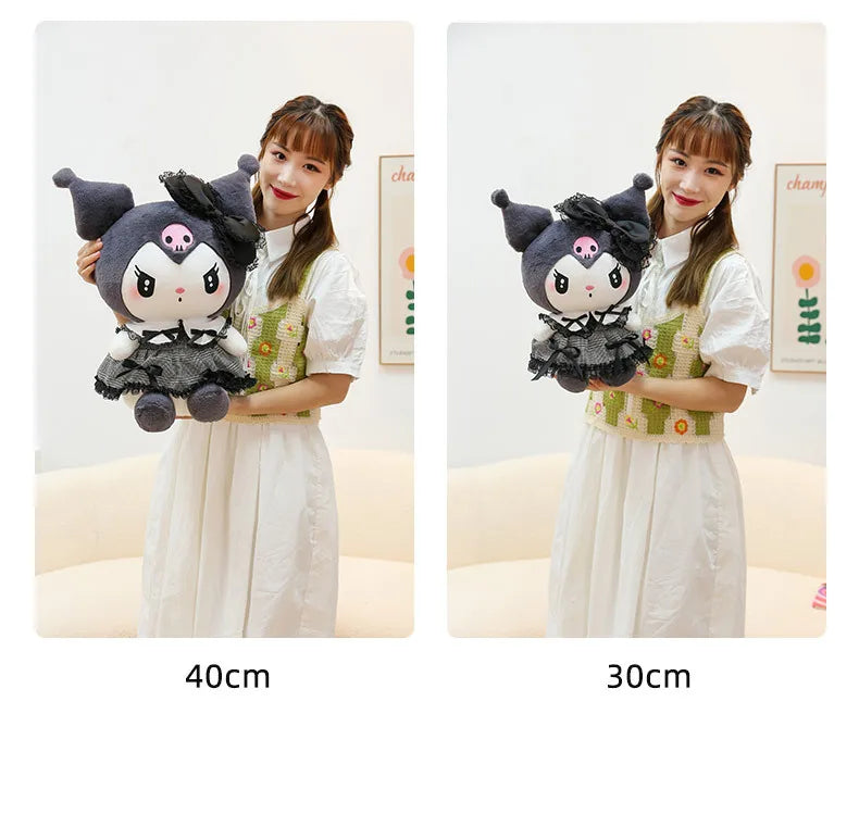 Oversized Sanrio Plushier Kuromi Melody Stuffed Toys Soft Throw Pillow Plush Dolls Kids Birthday Valentines Gifts for Girls