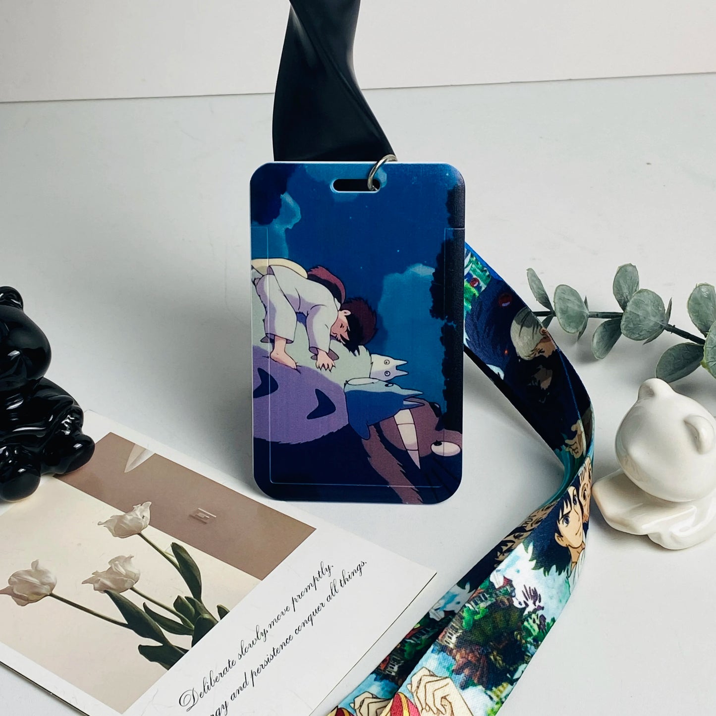 Anime Card Cases card Lanyard Key Lanyard Cosplay Badge ID Cards Holders Neck Straps Keychains