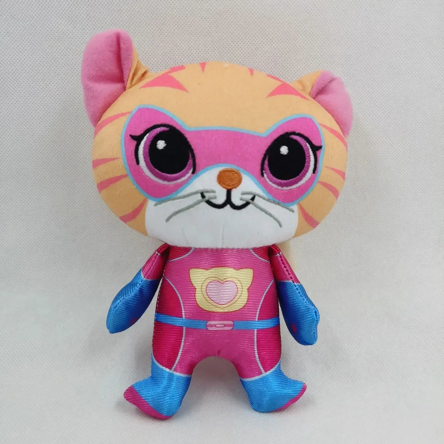 Super Kitties Team Anime Plush Toys Crystal Super Soft Plush Toy Doll Blue Kitten Green Kitten Yellow Kitten Toy doll Kids gift