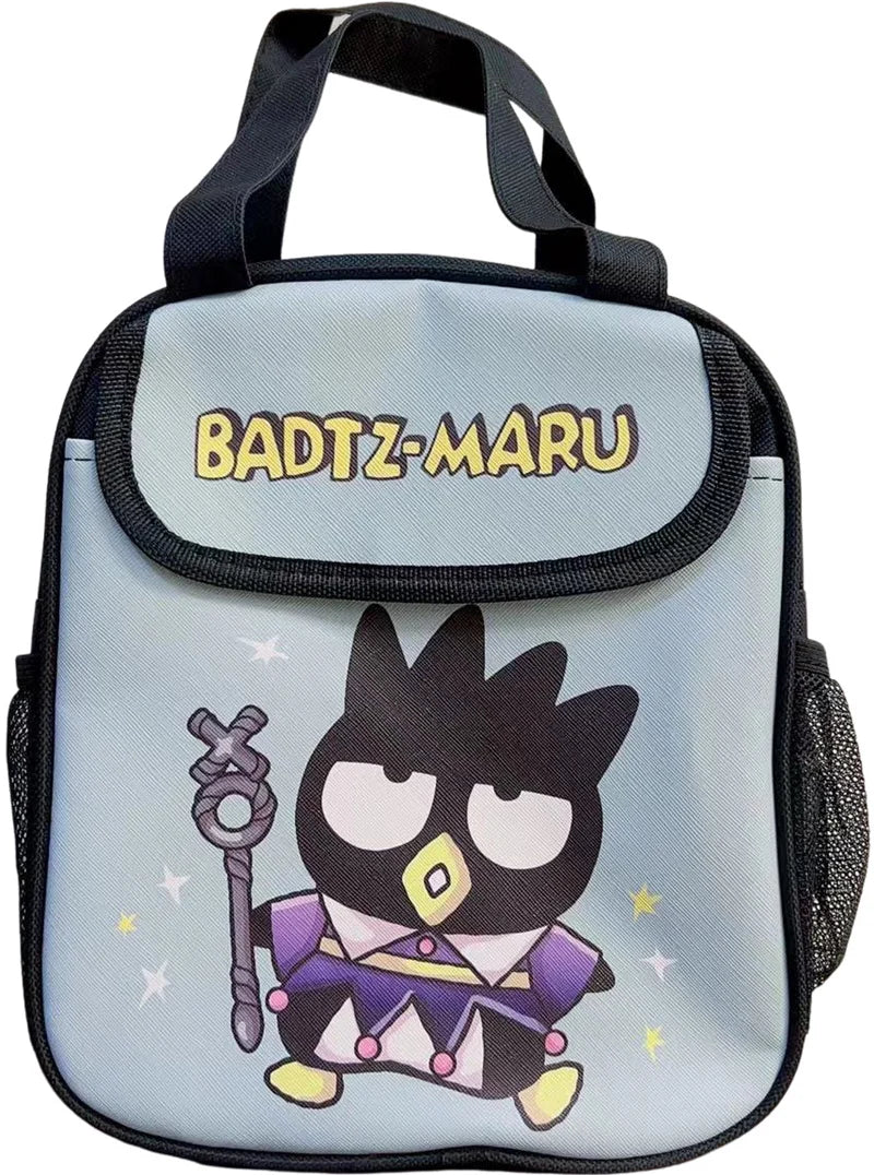 Hello Kitty Kuromi Cinnamonroll  Cartoon Kids Lunch Bag Thermal Insulation Aluminum Film C anvas Portable Insulation  Lunch Bag