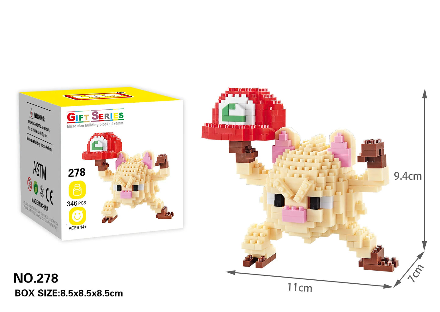 Pokemon Small Building Pokemon Nanoblock Cartoon Pikachu Animal Model Education Game Graphics Pokemon Toys For Kids Birthday