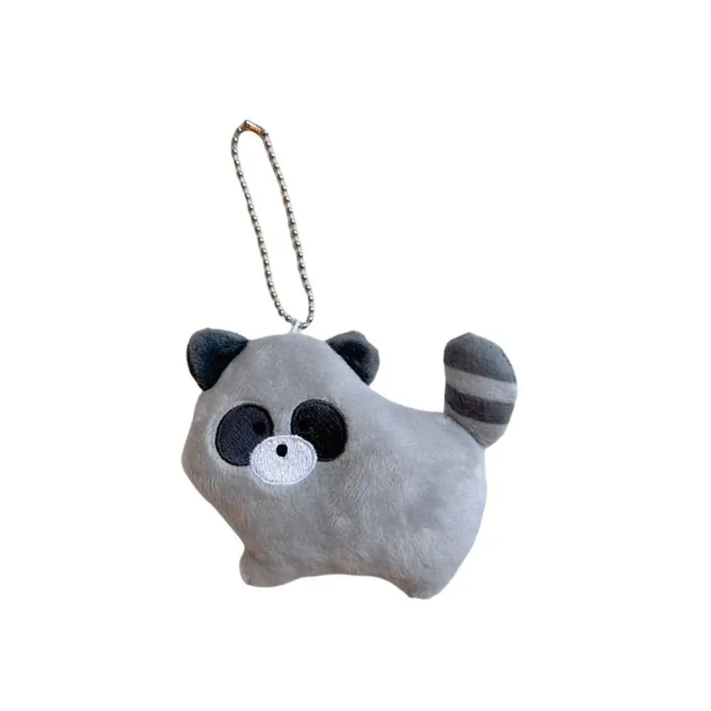 Cartoon Red Panda Plush Keyring Plush Stuffed Toys Pulling Tail Panda Plush Pendant Cute Animal Red Panda Plushies Pendant Kids