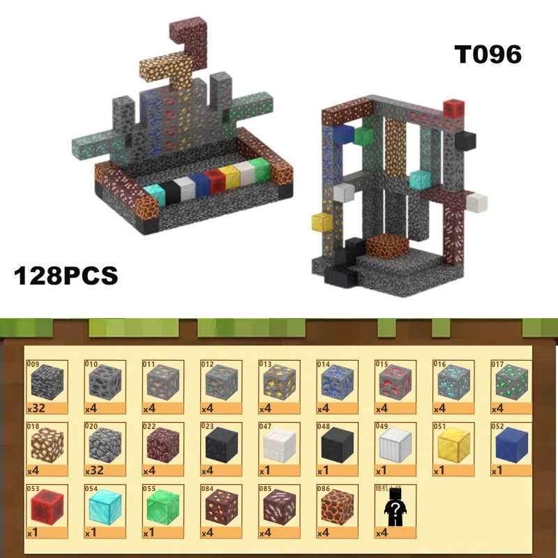 Magnetic Building Blocks Mine Cube Magnet World Set for Boy Girl Kid Age 3+ DIY Model Children Stem Montessori Sensory Toy