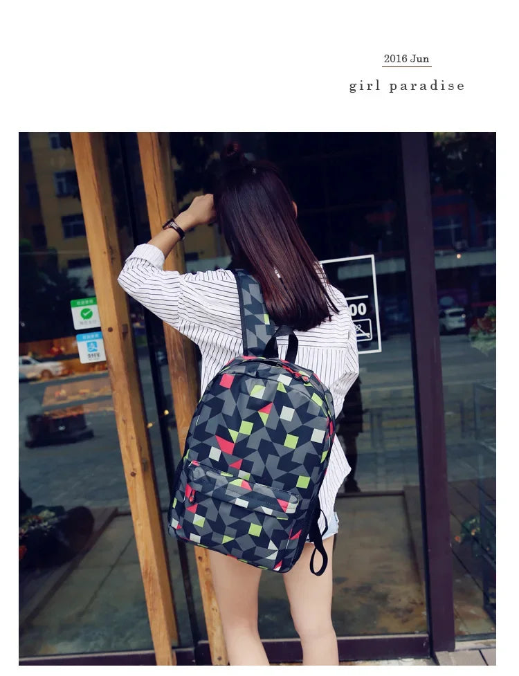 Cute Animal Capybara Print Black Backpack Teenager Student Schoolbag Boys Girls Gift