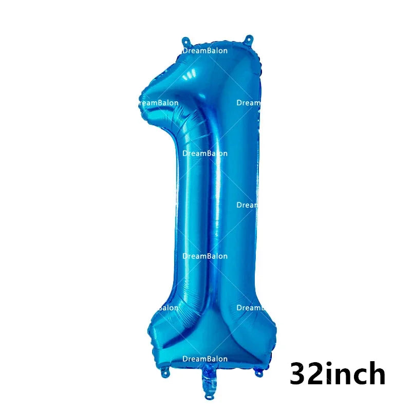 Blippiing Foil Balloon Happy Birthday Banner Decoration Party Supplies Backdrop Cake Toppers Disposable Tableware Latex Ballons