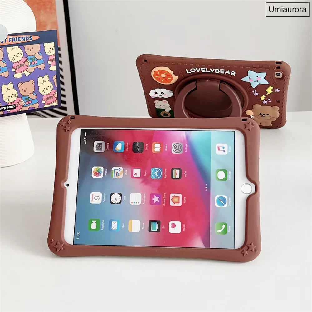 Cartoon Kids Cases For Huawei Matepad Pro 11 10.8 10.4 T10 T10S Mediapad T5 M5 Lite 8.0 10 10.1 Tablet Silicon Cover Stand Funda